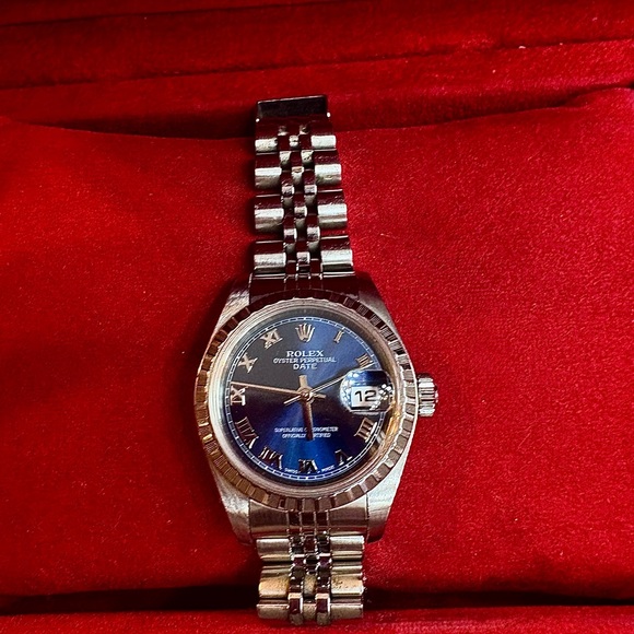 Rolex Datejust with Blue Dial and Silver Bracelet - Picture 1 of 4